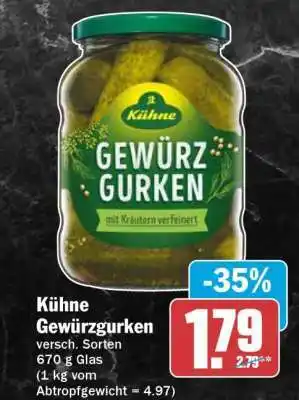 HIT KÜHNE Gewürzgurken Angebot