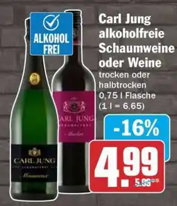 HIT Carl Jung alkoholfreie Schaumweine oder Weine Angebot