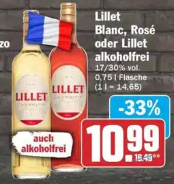 HIT Lillet Blanc, Rosé oder Lillet alkoholfrei Angebot