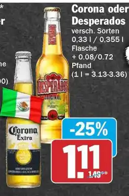 HIT Corona oder Desperados Angebot