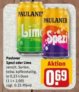 nahkauf Paulaner Spezi oder Limo Angebot