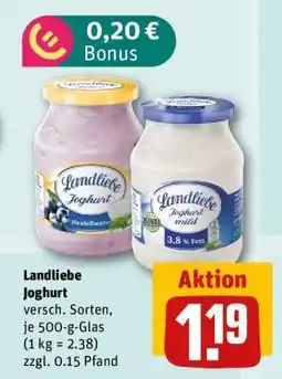 nahkauf LANDLIEBE Joghurt Angebot