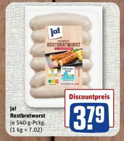 nahkauf ja! Rostbratwurst Angebot