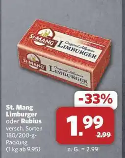 Combi St. Mang Limburger oder Rubius Angebot