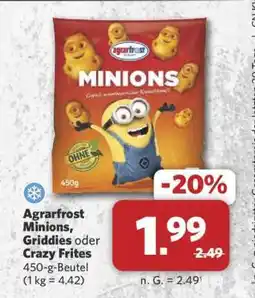 Combi Agrarfrost Minions, Griddies oder Crazy Frites Angebot