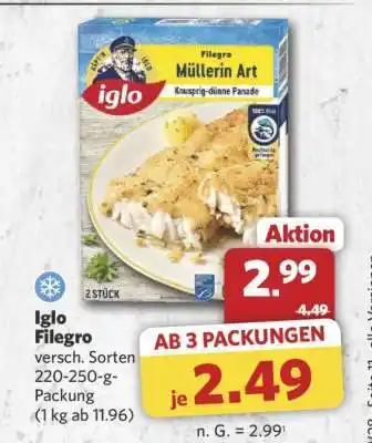 Combi IGLO Filegro Angebot