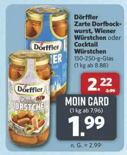 Combi Dörffler Zarte Dorfbockwurst, Wiener Würstchen oder Cocktail Würstchen Angebot