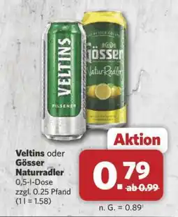 Combi Veltins oder Gösser Naturradler Angebot