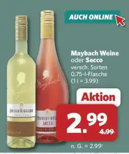 Combi Maybach Weine oder Secco Angebot