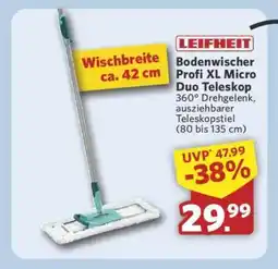 Combi Bodenwischer Profi XL Micro Duo Teleskop Angebot