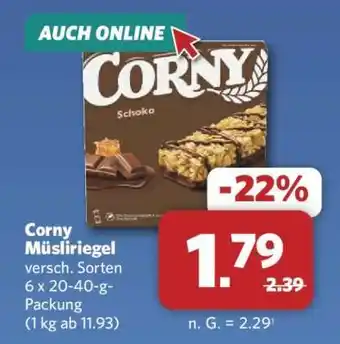 Combi CORNY Müsliriegel Angebot