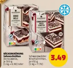 PENNY BÄCKERKRÖNUNG Sahneschnitten Angebot