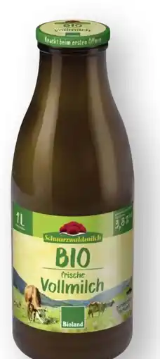 Scheck-in-Center Schwarzwaldmilch Bio-Vollmilch Angebot