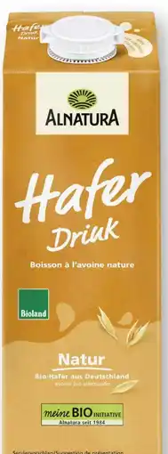 Scheck-in-Center Alnatura Bio Hafer Drink Natur Angebot
