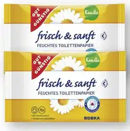 Scheck-in-Center Gut & Günstig Feuchtes Toilettenpapier frisch sanft Angebot