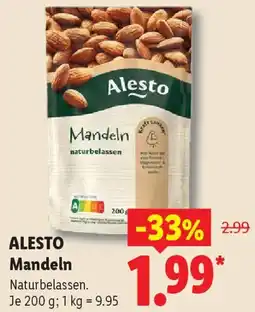 Lidl ALESTO Mandeln Angebot