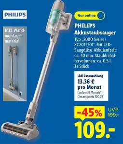 Lidl PHILIPS Akkustaubsauger Angebot