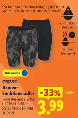 Lidl CRIVIT Damen Funktionsradler Angebot