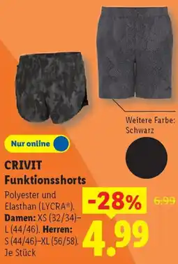 Lidl CRIVIT Funktionsshorts Angebot