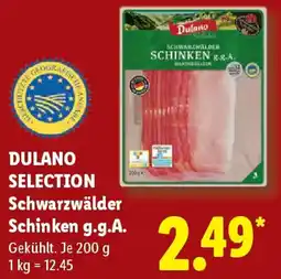 Lidl DULANO SELECTION Schwarzwälder Schinken g.g.A. Angebot