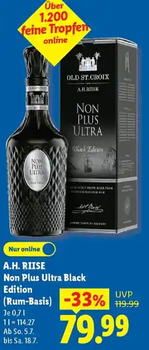 Lidl A.H. RIISE Non Plus Ultra Black Edition Angebot