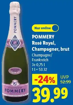 Lidl POMMERY Rosé Royal, Champagner, brut Angebot