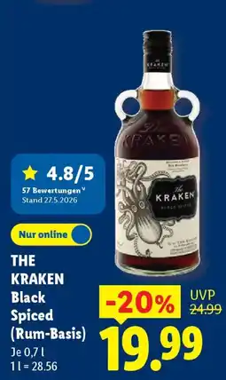 Lidl THE KRAKEN Black Spiced (Rum-Basis) Angebot