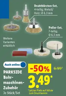 Lidl PARKSIDE Bohrmaschinen Zubehör Angebot