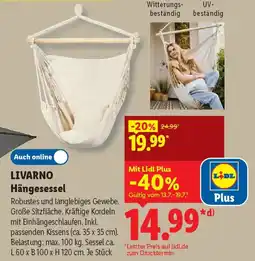 Lidl LIVARNO Hängesessel Angebot