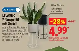 Lidl LIVARNO Pflanzgefäß mit Gestell Angebot