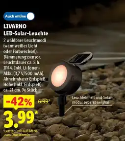 Lidl LIVARNO LED-Solar-Leuchte Angebot