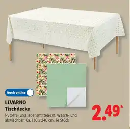 Lidl LIVARNO Tischdecke Angebot