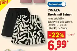 Lidl ESMARA Shorts mit Leinen Angebot
