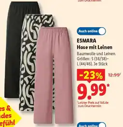 Lidl ESMARA Hose mit Leinen Angebot