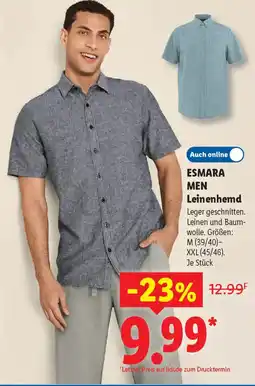 Lidl ESMARA MEN Leinenhemd Angebot