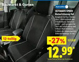 Lidl ULTIMATE SPEED Autositzbezug-Set Angebot