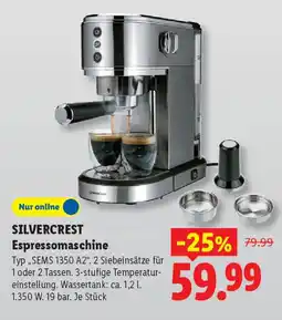 Lidl SILVERCREST Espressomaschine Angebot