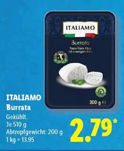 Lidl ITALIAMO Burrata Angebot
