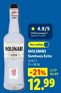 Lidl MOLINARI Sambuca Extra Angebot
