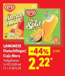 Lidl LANGNESE Flutschfinger/ Cuja Mara Angebot