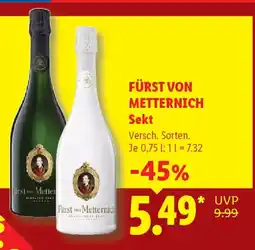 Lidl FÜRST VON METTERNICH Sekt Angebot