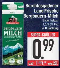 E-Center Berchtesgadener Land Frische Bergbauern-Milch Angebot