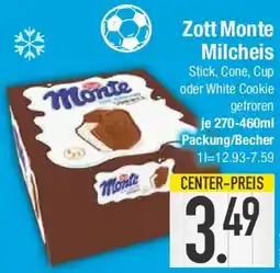 E-Center Zott Monte Milcheis Angebot