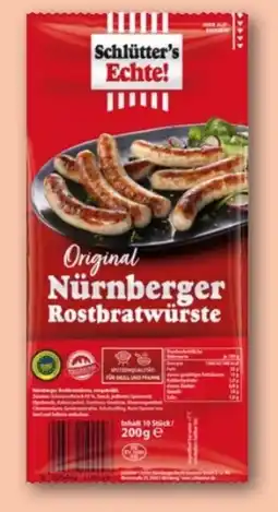 REWE Center Schlütters Echte Nürnberger Rostbratwürste Angebot