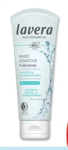 Budni Lavera Naturkosmetik Basis sensitiv Fußcreme Angebot