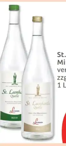 Budni St. Leonhard´s Quelle Mineralwasser Still Angebot