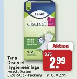 Combi Tena discreet hygieneeinlage Angebot