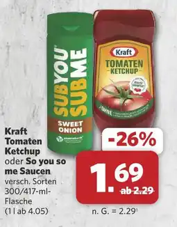 Combi Kraft tomaten ketchup Angebot