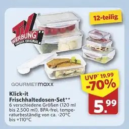 Combi Gourmetmaxx klick-it frischhaltedosen-set Angebot
