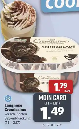 Combi Langnese cremissimo Angebot